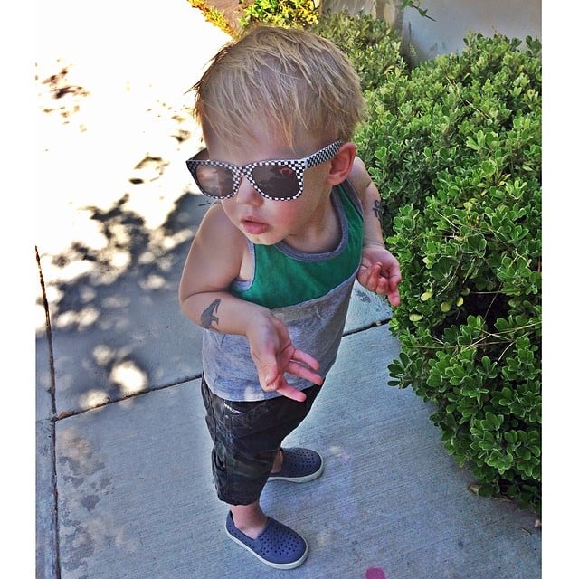 Luca Comrie wasn't quite sure where the snails went when his mom, Hilary Duff, asked.
Source: Instagram user hilaryduff
