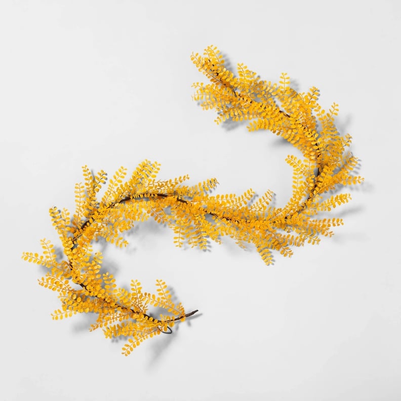 Faux Yellow Locust Leaf Garland