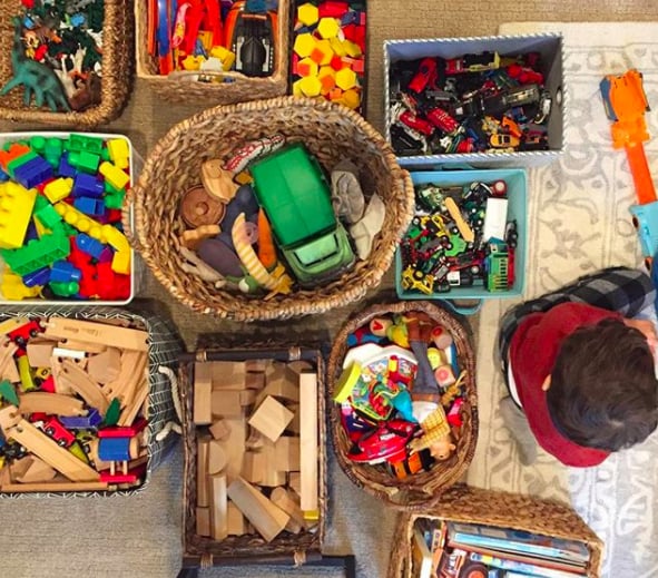 Keep Bulky Items in Heavy-Duty Baskets