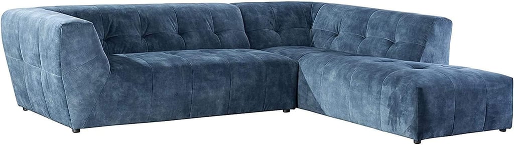 Acanva Mid-Century Velvet Sofa Couch