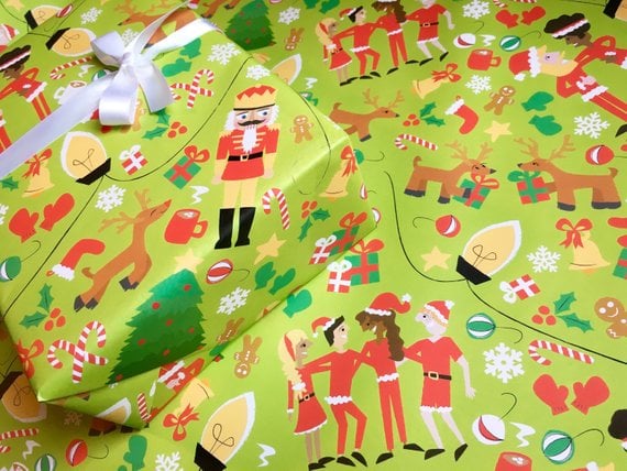 Santa Fun Gift Wrap