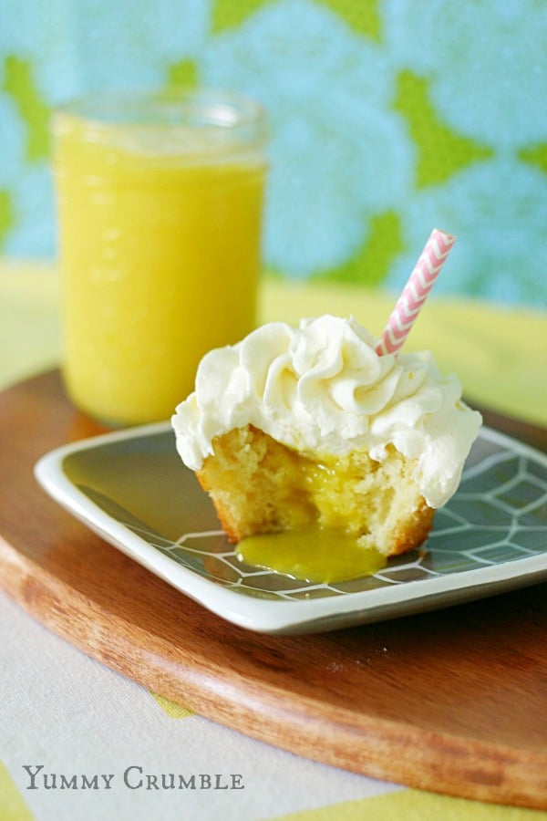 Pineapple Dole Whip Cupcakes