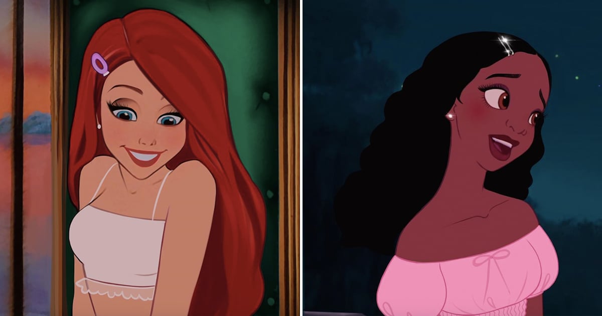 Artist Gives Disney Princesses Modern Makeovers on TikTok