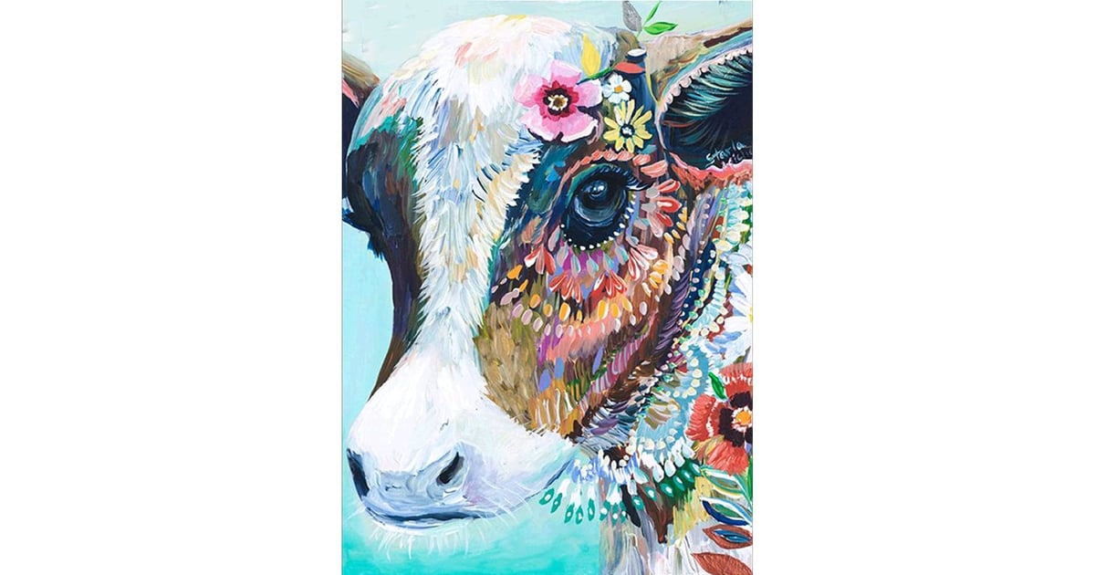 Colorful Cow 14 PaintbyNumber Kits Anyone Can Do POPSUGAR Smart