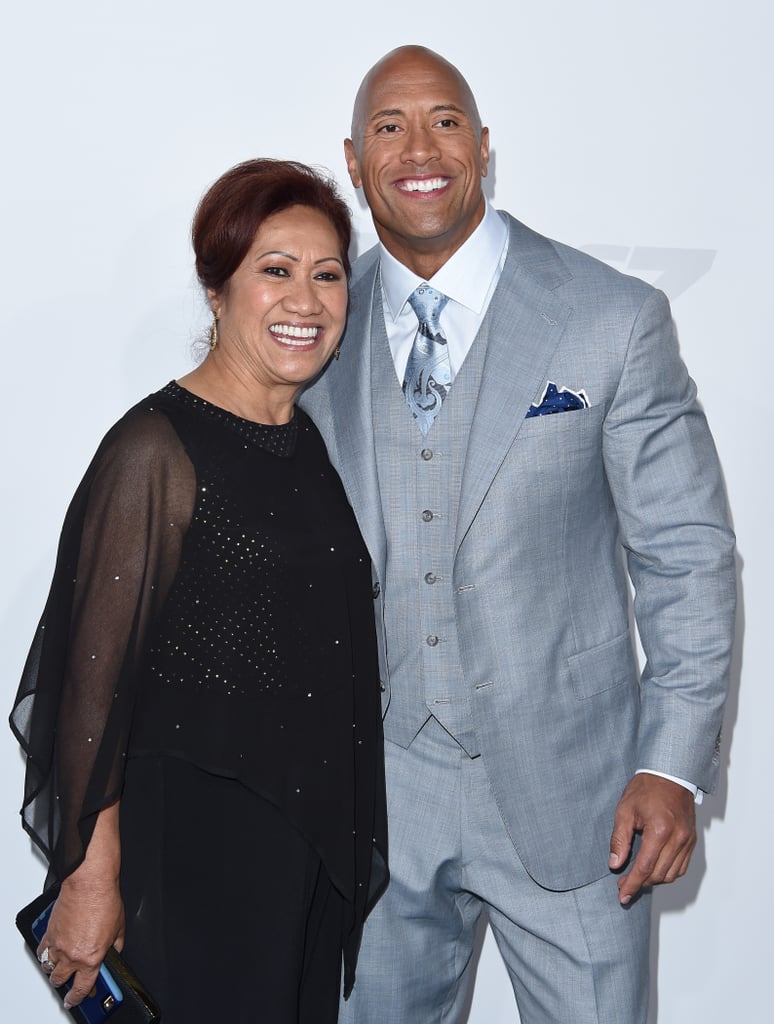 Dwayne Johnson and His Mom Ata Pictures