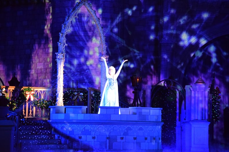 "A Frozen Holiday Wish" Show at Cinderella's Castle