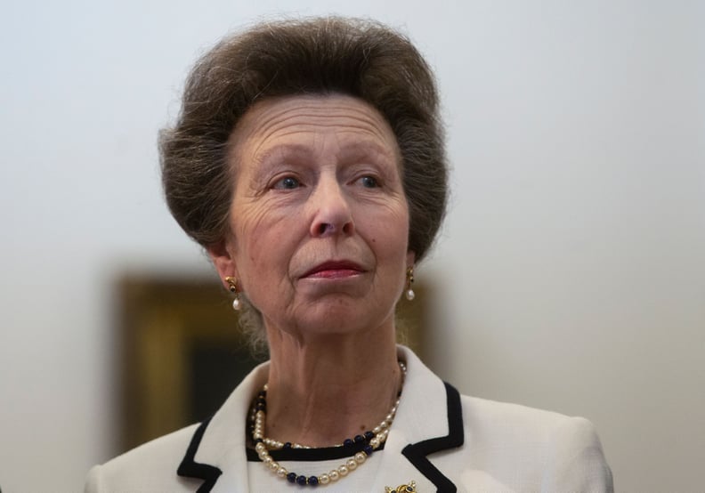 Britain's Princess Anne, visits Chilean President Sebastian Pinera (out of frame) at La Moneda Presidential Palace in Santiago on November 28, 2018. - Princess Anne arrived in Santiago for a five-day visit for the celebrations of the bicentennial of the C