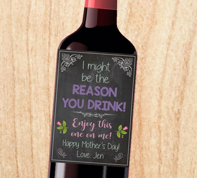 The Reason Why You Drink Wine Label