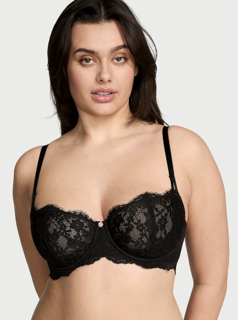 Victoria's Secret Dream Angels Wicked Unlined Lace Balconette Bra ($50)
A pretty, comfortable bralette is a lingerie staple for any festival outfit, whether you're wearing it under a sheer dress or as a top by itself. Go for a retro-inspired polka dot print or solid color — this style is available in over 50 different colorways.