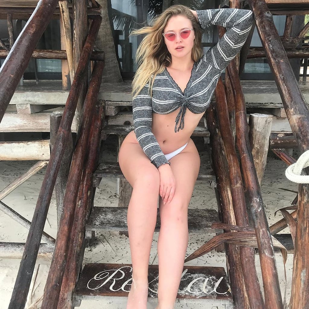 sleeved bikini top