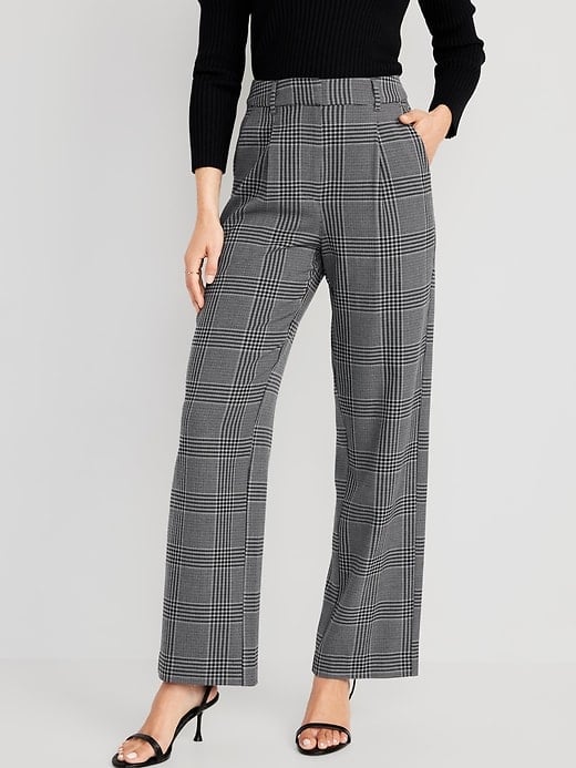 Old Navy Extra High-Waisted Pleated Taylor Trouser Wide-Leg Pants