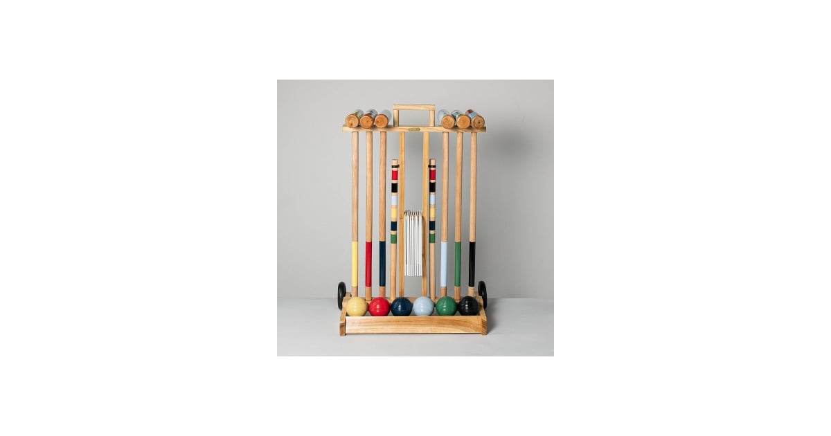 Hearth and Hand with Magnolia Croquet Lawn Game Set Best Hearth