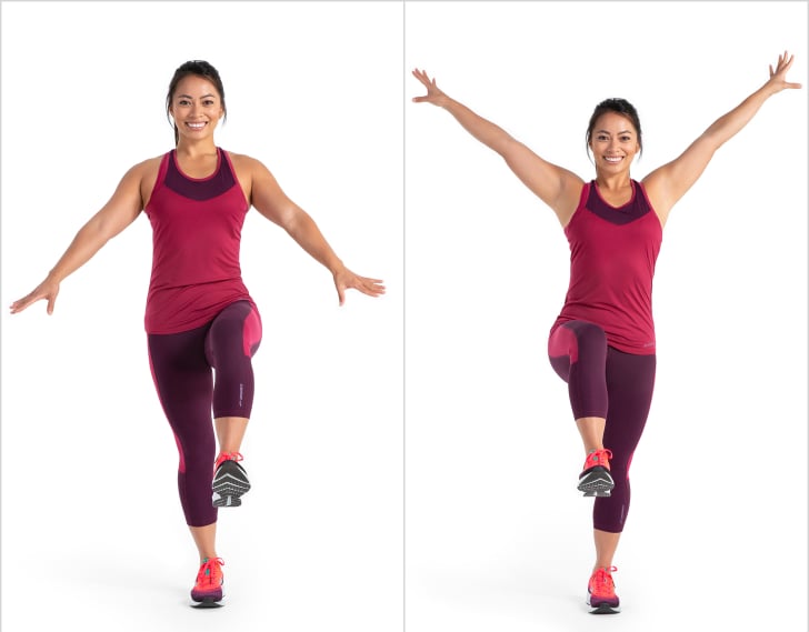 Warmup March With Arm Circles 10 Minute Arms and Abs Workout