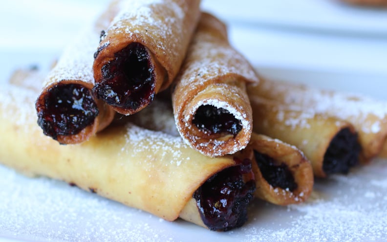 Boysenberry Dessert Flautas at Ghost Town Grub