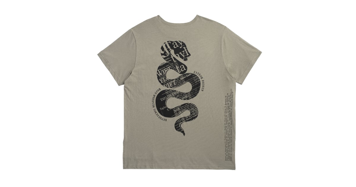 Green Pocket Tour Tee With Snake Design | Taylor Swift Reputation ...