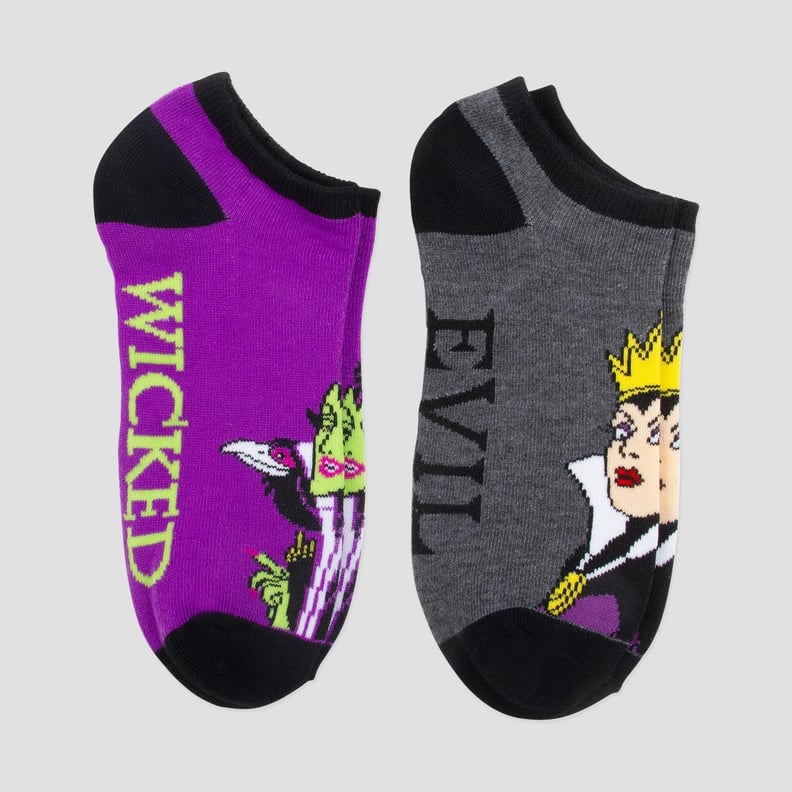 Disney Women's Villain 2pk Low-Cut Socks