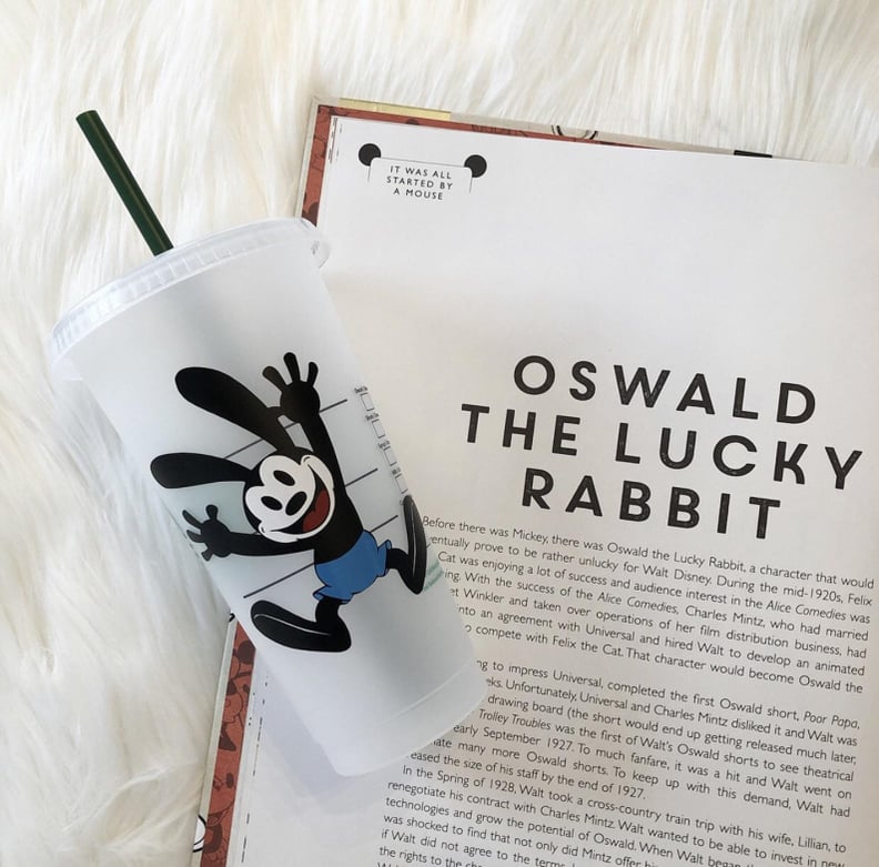 Oswald the Lucky Rabbit Personalized Iced Coffee Cup