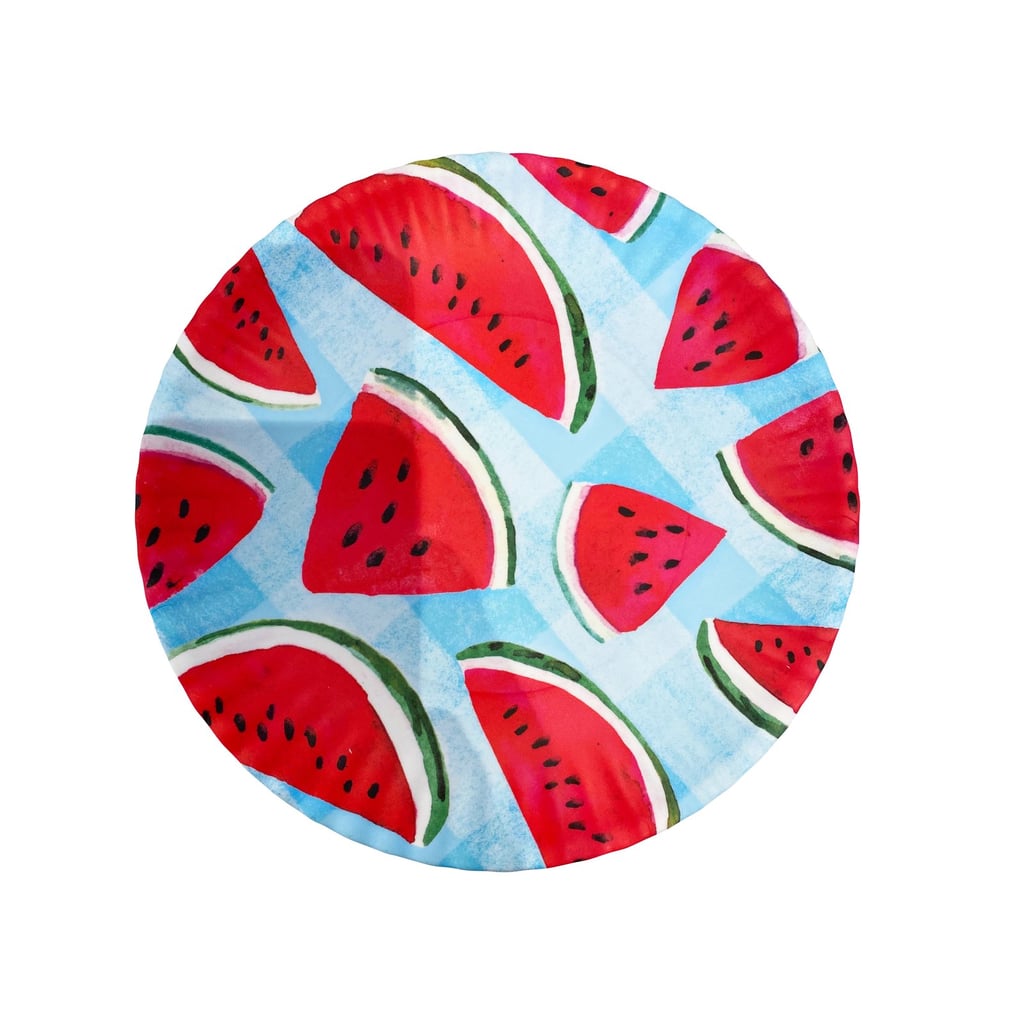 Watermelon Gingham Fruit "Paper" Plate Mother's Day Gifts From The