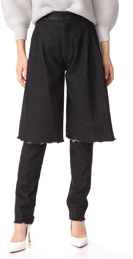 Ksenia Schnaider Black Demi Jean Skirt