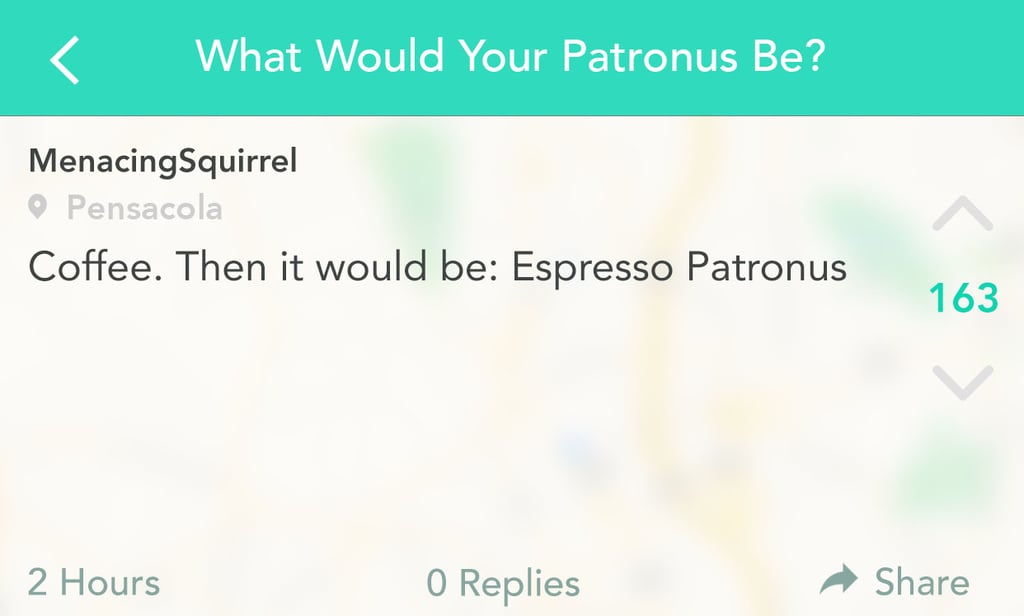 This Patronus is perfect for Mondays.