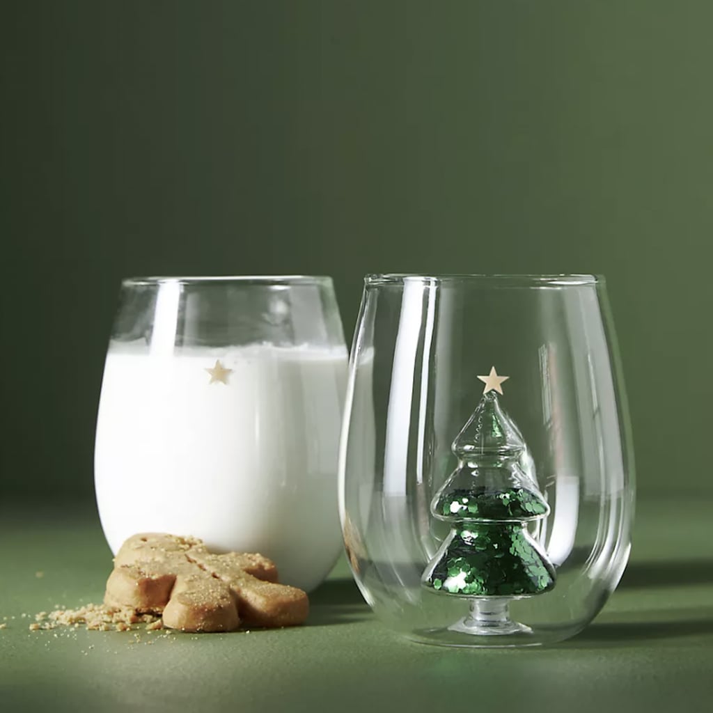 Anthropologie Has Glitter-Filled Wine Glasses That Look Just Like Snow Globes