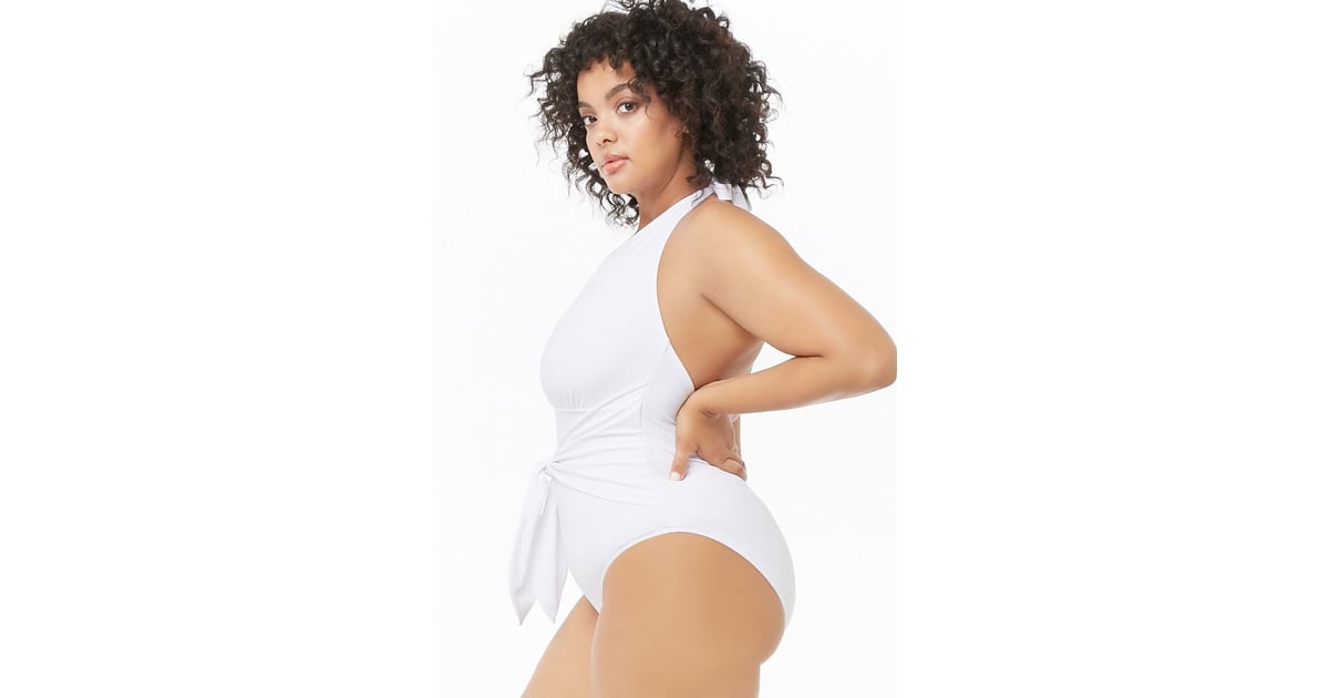 Forever 21 One Piece Swimsuit Kylie Jenners White Swimsuit Instagram February 2019 Popsugar 