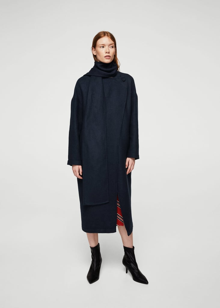 Mango Contrast wide lapel coat | Coats on Sale | POPSUGAR Fashion Photo 18