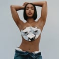 Lori Harvey's Metal Breastplate Appears to Be Floating Across Her Chest