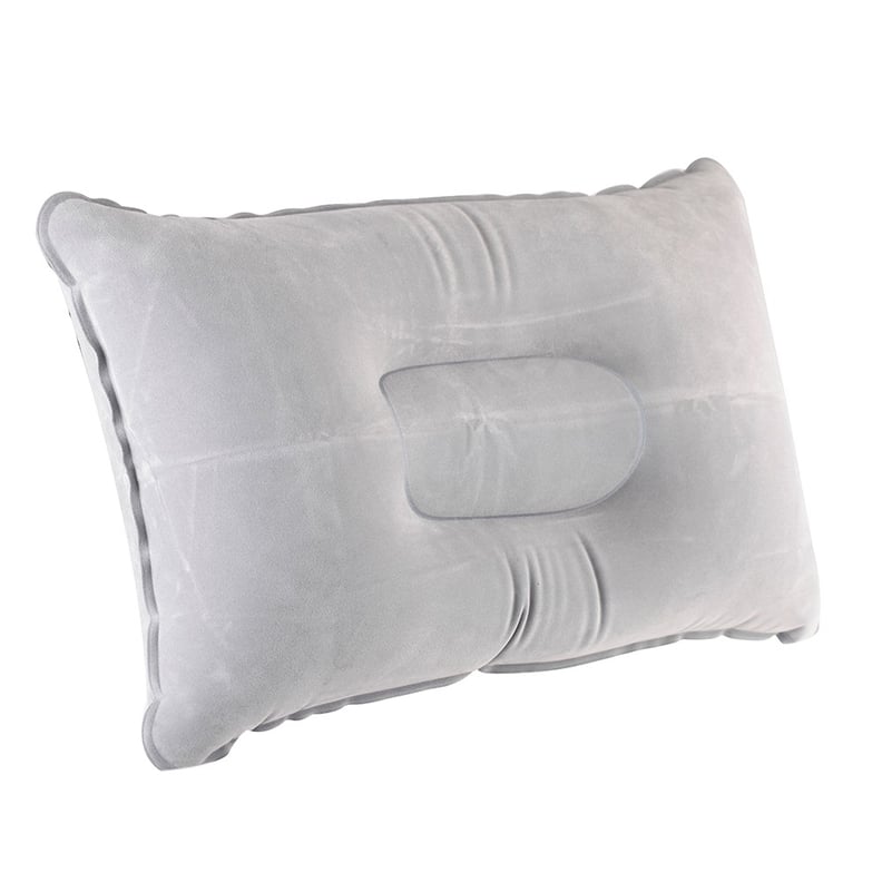 Tomshoo Foldable Double Sided Flocking Inflatable Pillow Portable Suede Fabric Cushion