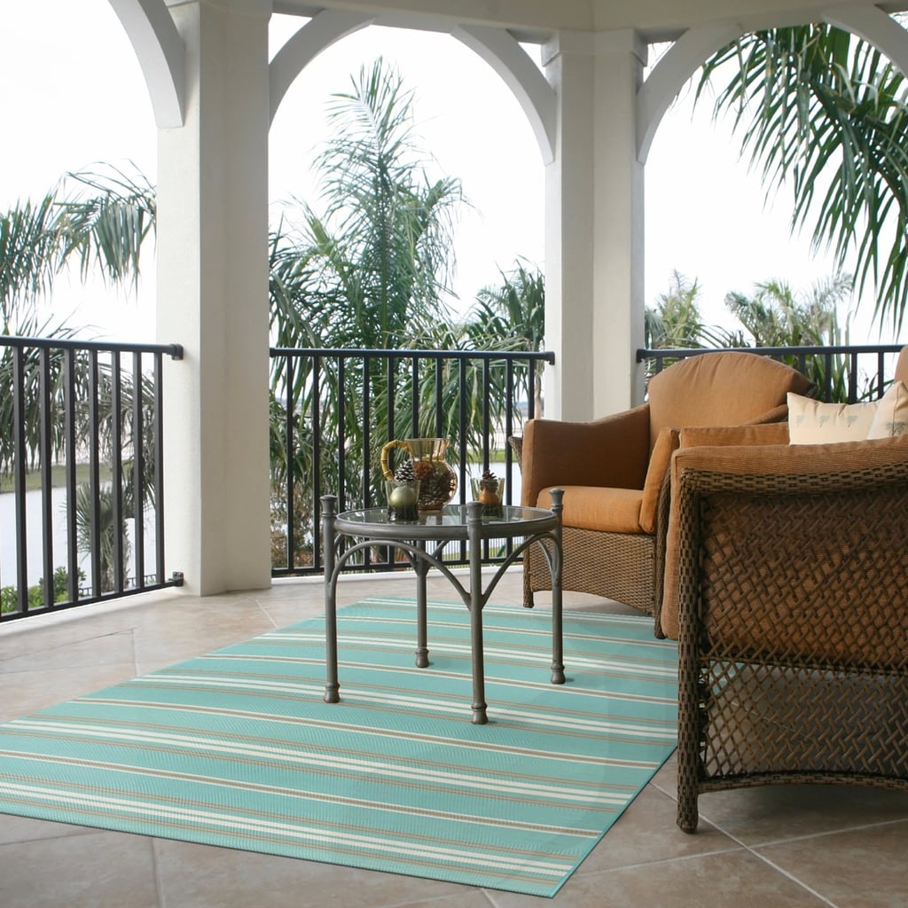 Reversible Stripe Outdoor Rug Outdoor Rugs From Target POPSUGAR