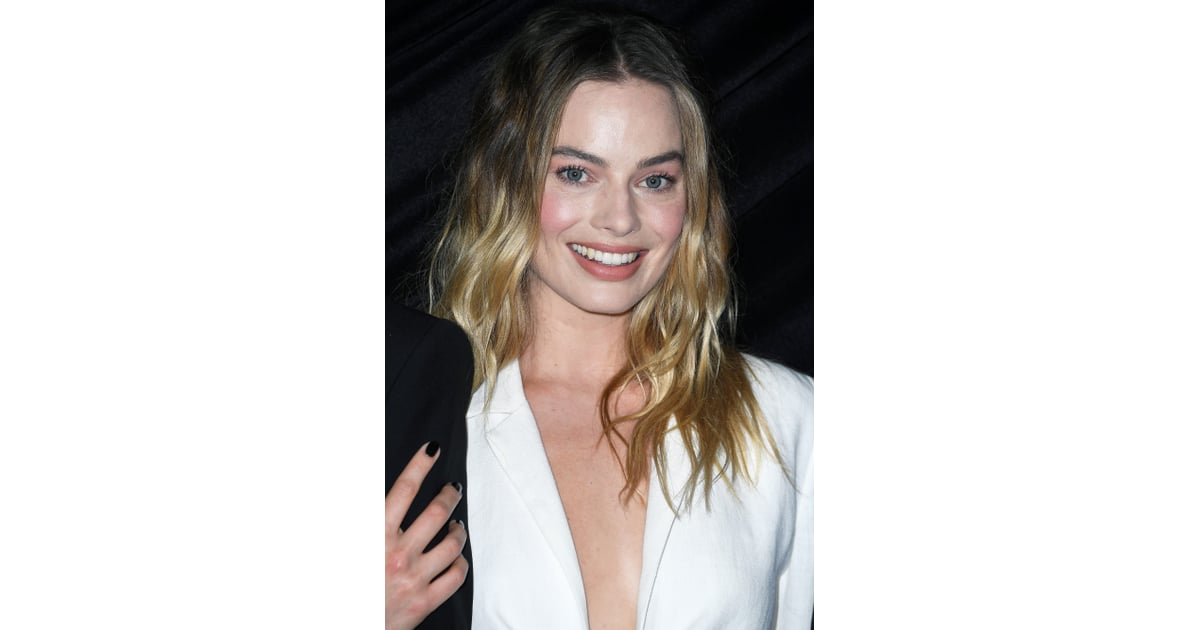 Margot Robbie Black Nail Polish Color Popsugar Beauty Photo 4