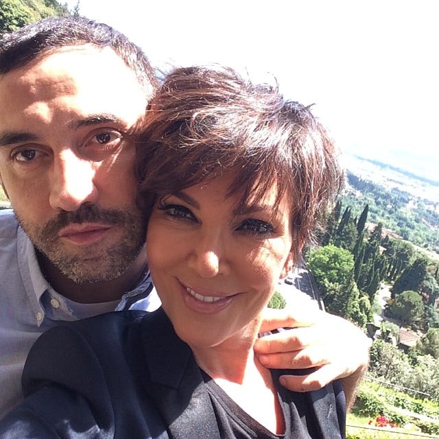 Kris Jenner posed with Givenchy designer Riccardo Tisci before leaving Florence.
Source: Instagram user krisjenner