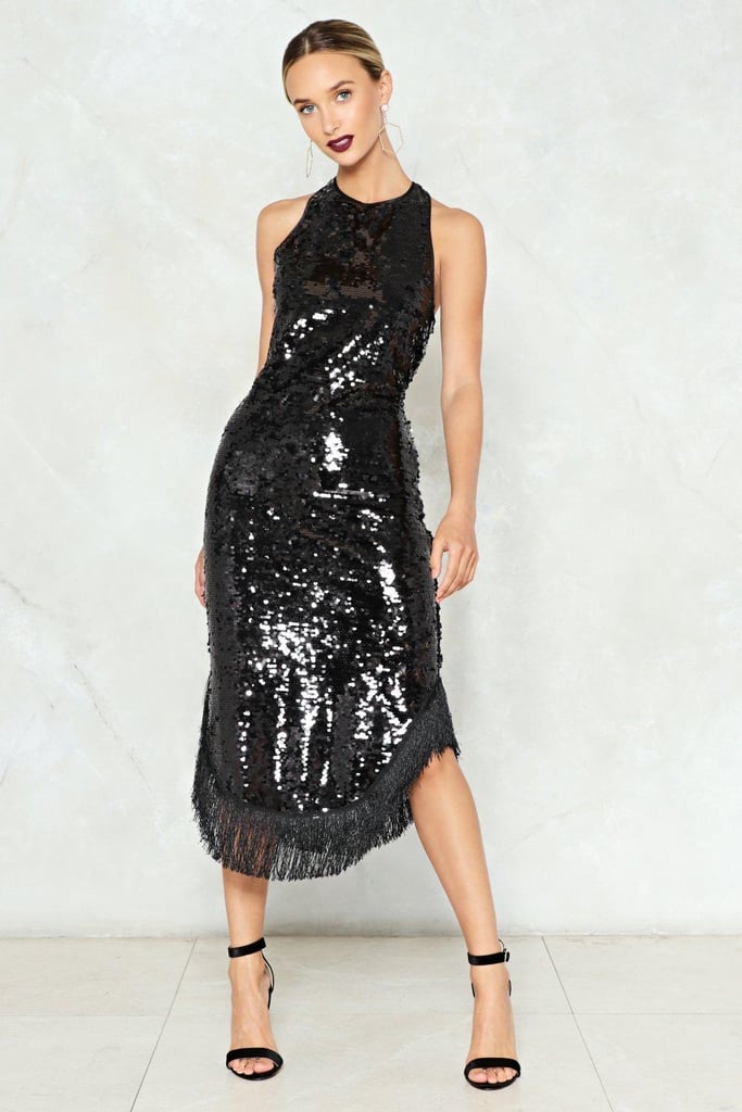 tom ford sequin midi dress