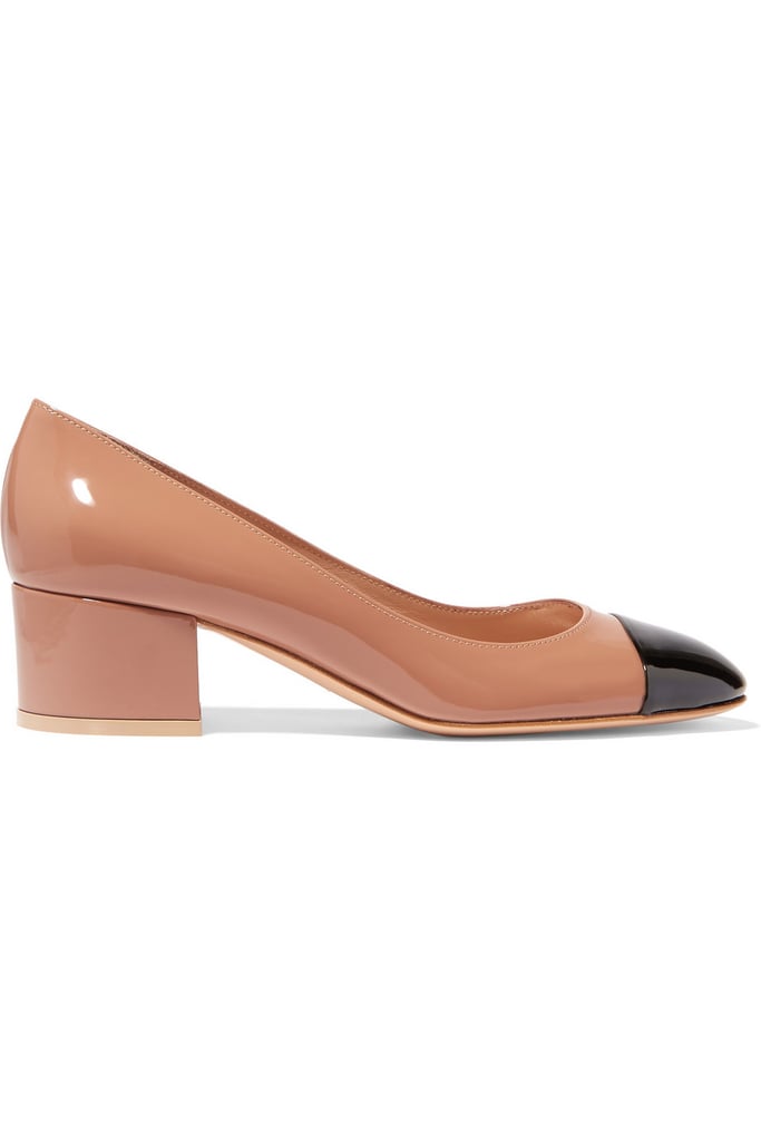 Gianvito Rossi Two-Tone Patent-Leather Pumps ($625)