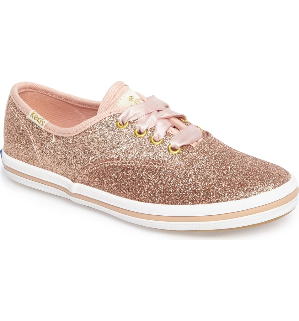 keds kate spade gold glitter