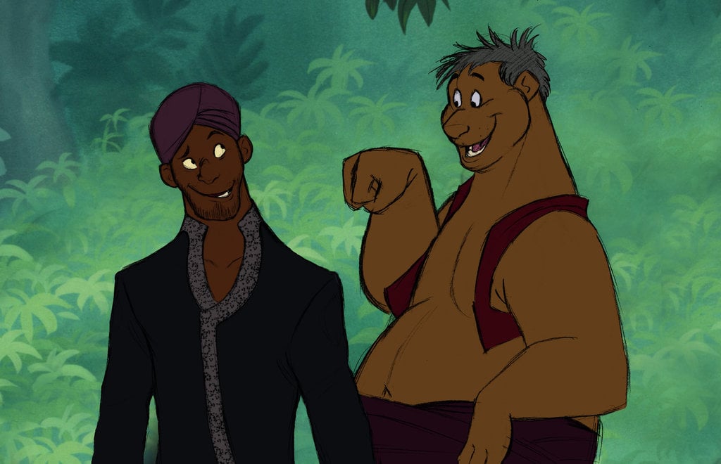 The Jungle Book Humanized Disney Characters as Humans in Art