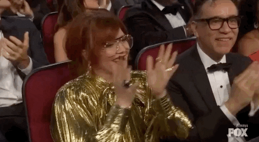 Natasha Lyonne Clapping at the 2019 Emmys