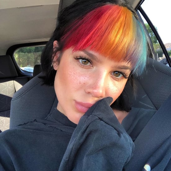 Halsey Tries Rainbow Bangs August 2019