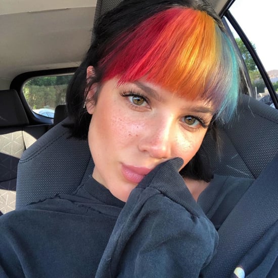 Halsey Tries Rainbow Fringe August 2019