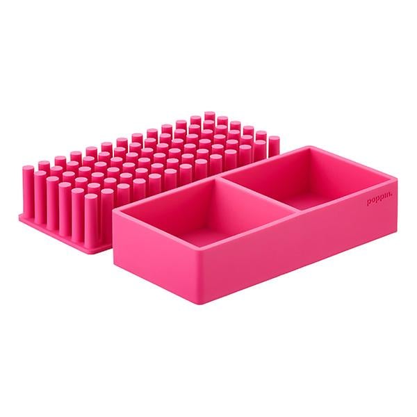 Pink Poppin Silicone Organizer