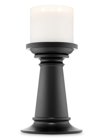 Tall Black Pedestal 3-Wick Candle Holder