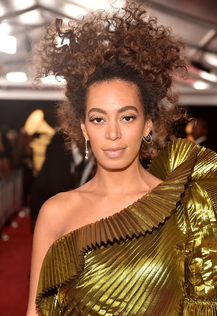 Solange Knowles's Gold Dress at the Grammys 2017