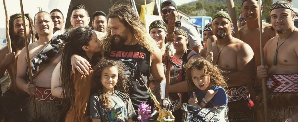 Jason Momoa Was Surrounded by Warriors at His Birthday Party
