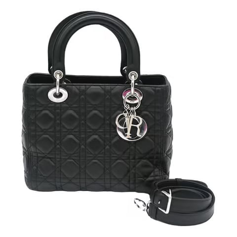 Dior Lady Dior Leather Crossbody Bag