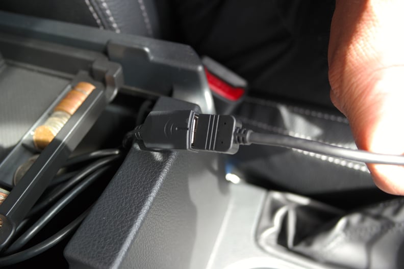 This USB cable is installed into the center console (middle compartment).