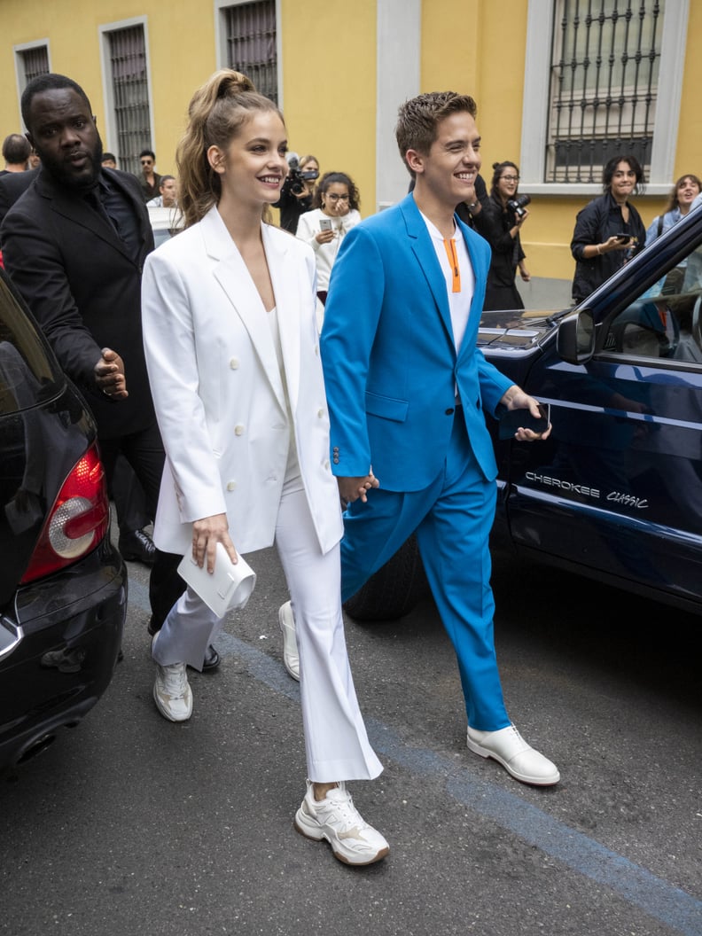 Barbara Palvin and Dylan Sprouse at Milan Fashion Week