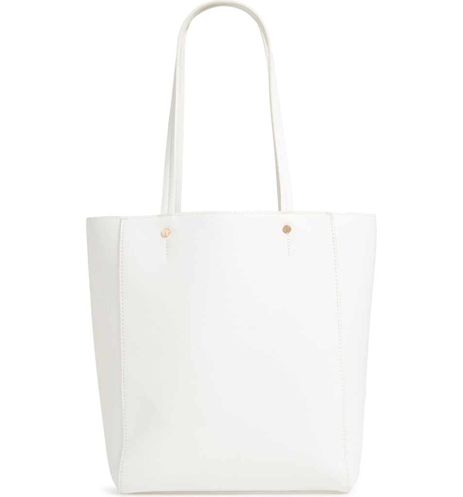 Mali + Lili Lucy North/South Vegan Leather Tote