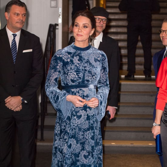 Kate Middleton's Blue Velvet Erdem Dress