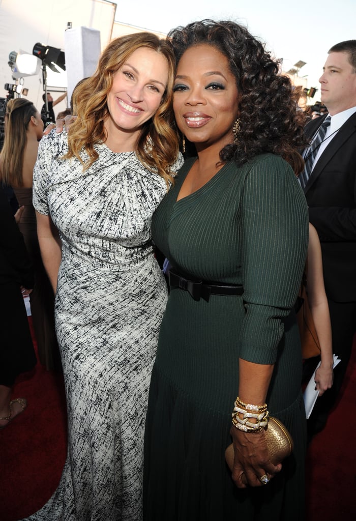 Julia also met up with her buddy Oprah Winfrey.