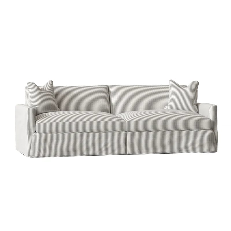 A Patterned Sofa: Wayfair Kian Square Arm Slipcovered Sofa